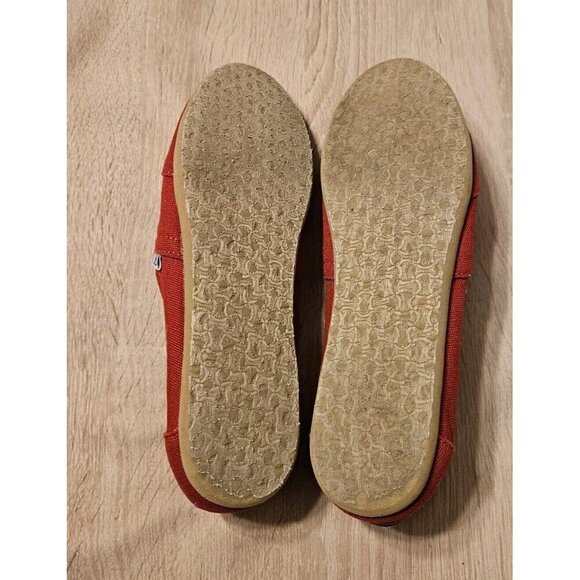 TOMS Classic Slip On Ballet Flats Red Women’s Size 7.5 - Picture 6 of 7